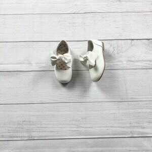 Dreampairs Angie Toddler Girls Shoes White Bow Flats Dress Scalloped Edge 7